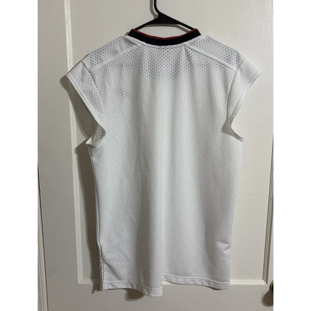 Vintage Nike Supreme‎ Court Mesh Basketball Jersey Vest White Classic Rivals Y2K